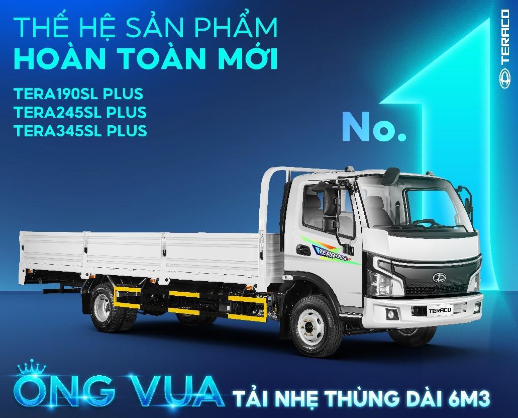 Bộ 3 Xe Tải Nhẹ Teraco Euro5 Thùng Dài 6m3 – Ưu Việt Dẫn Đầu Xu Thế: Tera190SL Plus, Tera245SL Plus, Tera345SL Plus