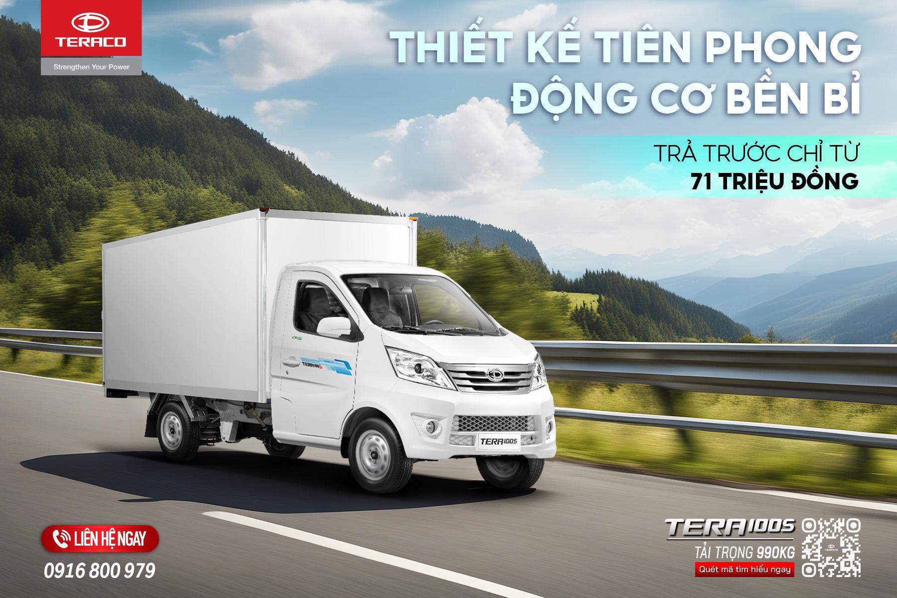 Xe tải Teraco Tera100S -Sự Lựa Chọn Hoàn Hảo cho các bác tài