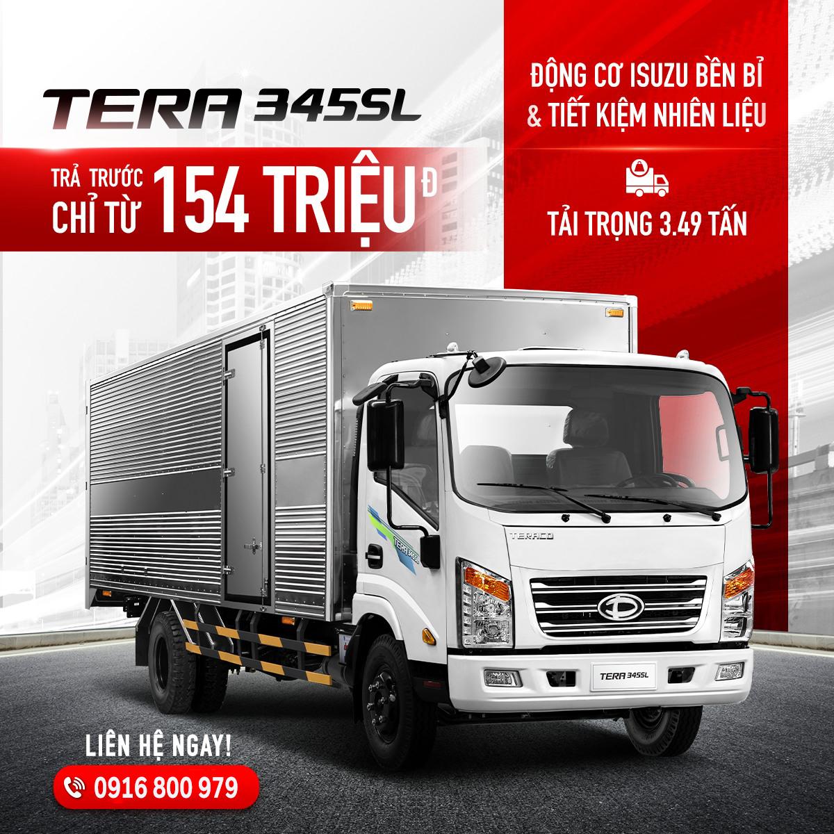 Xe Tải Teraco Tera 190 và Tera 345 – Sự Lựa Chọn Hoàn Hảo Cho Kinh Doanh Vận Tải