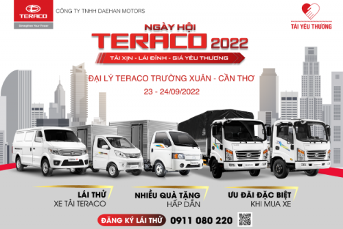 CHÀO ĐÓN “NGÀY HỘI TERACO 2022” SẮP DIỄN RA TẠI CẦN THƠ NGÀY 23-24/9/2022